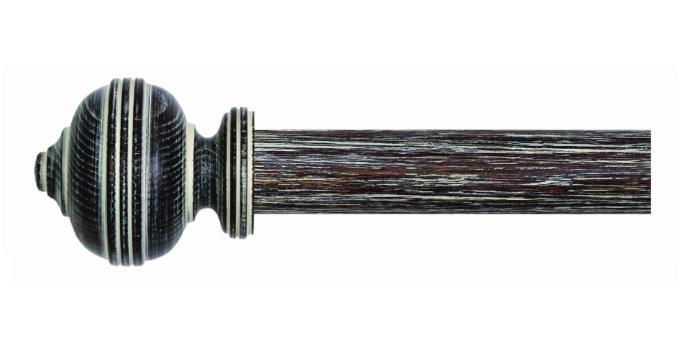 Rustica Smoked Oak Curtain Pole